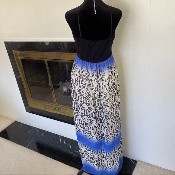 Black and blue maxi dress size medium - Picture 5 of 6